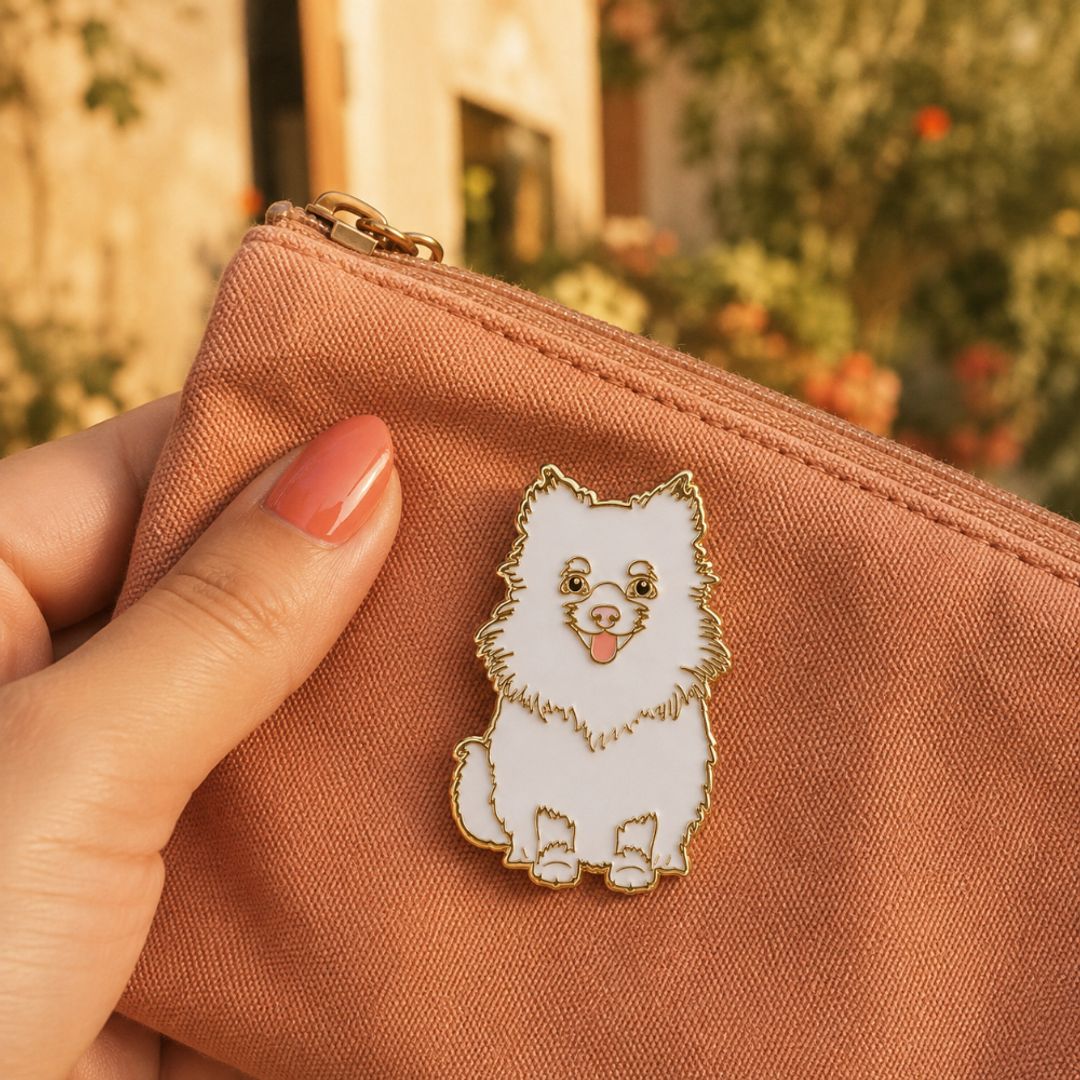 PIN POMERANIA BLANCO