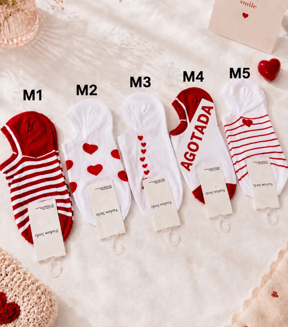 Medias Tobilleras Amor Talle Adulto