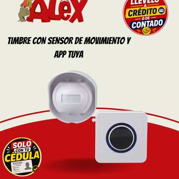 Imagen del producto TIMBRE CON SENSOR DE MOVIMIENTO Y APP TUYA