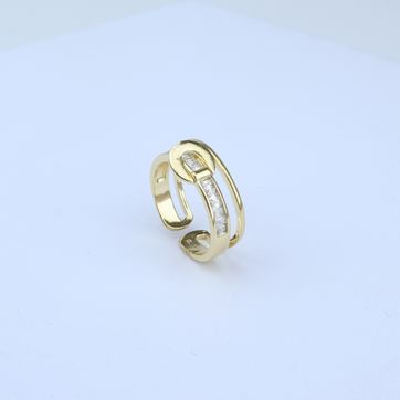 Imagen del producto ANILLO AJUTABLE CON PIEDRAS Y HEBILLA DE CINTURON 5899 