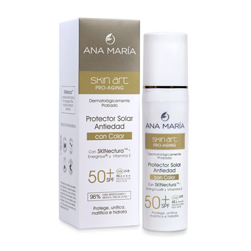 ANA MARIA PROTECTOR SOLAR CON COLOR SKIN ART 50GR - imagen 1