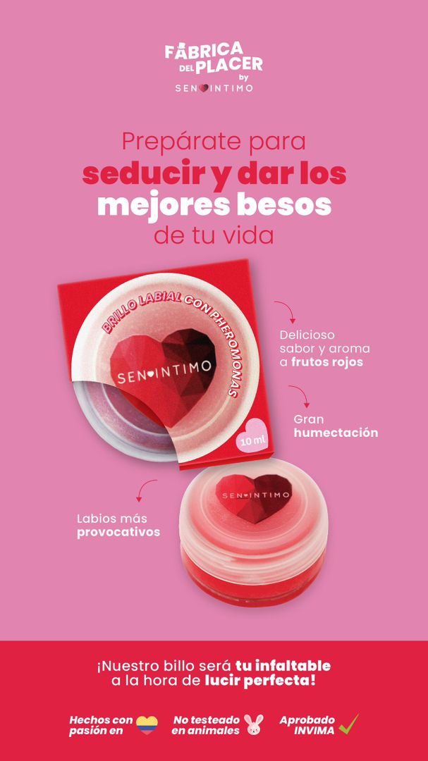 Brillo Labial X 10 Ml Frutos Rojos