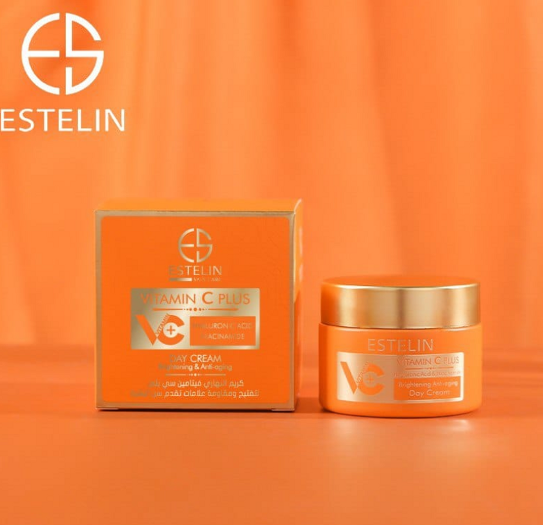 CREMA DE DIA VITAMINA C, ACIDO HIALURONICO Y NIACINAMIDA ESTELIN 