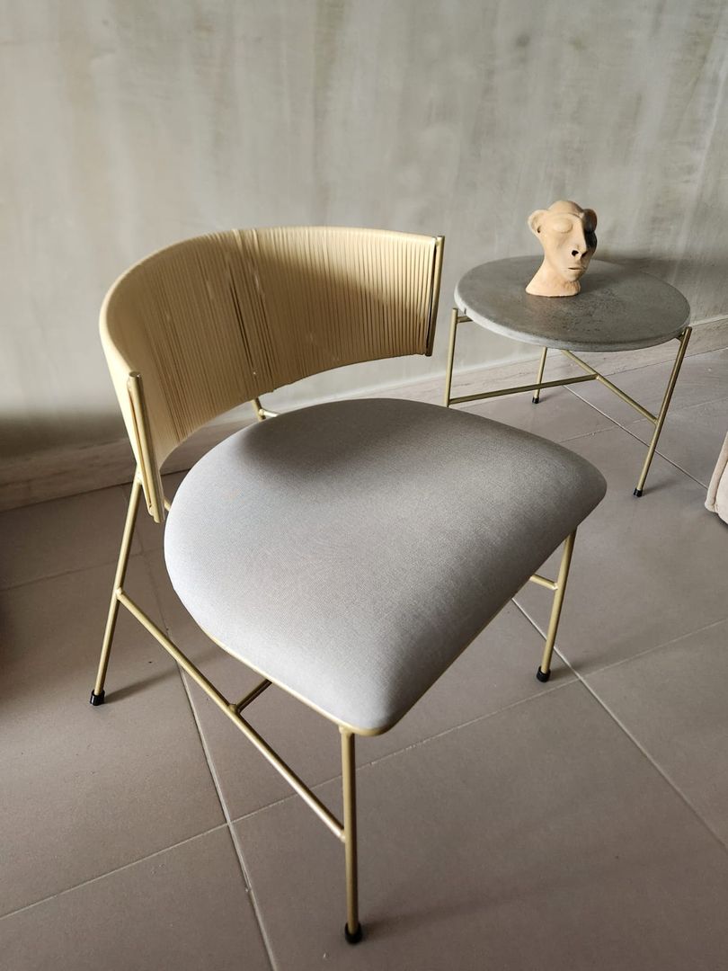 Silla Ágata tapizada