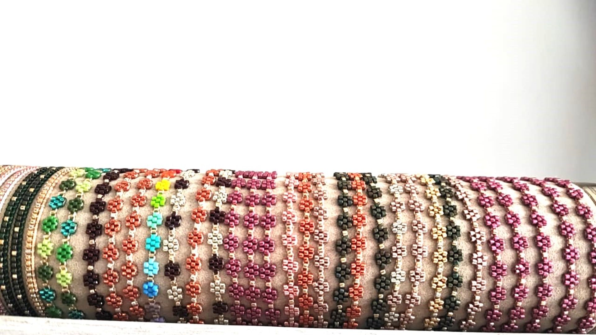 Pulsera Duo Flor Mini Miyuki
