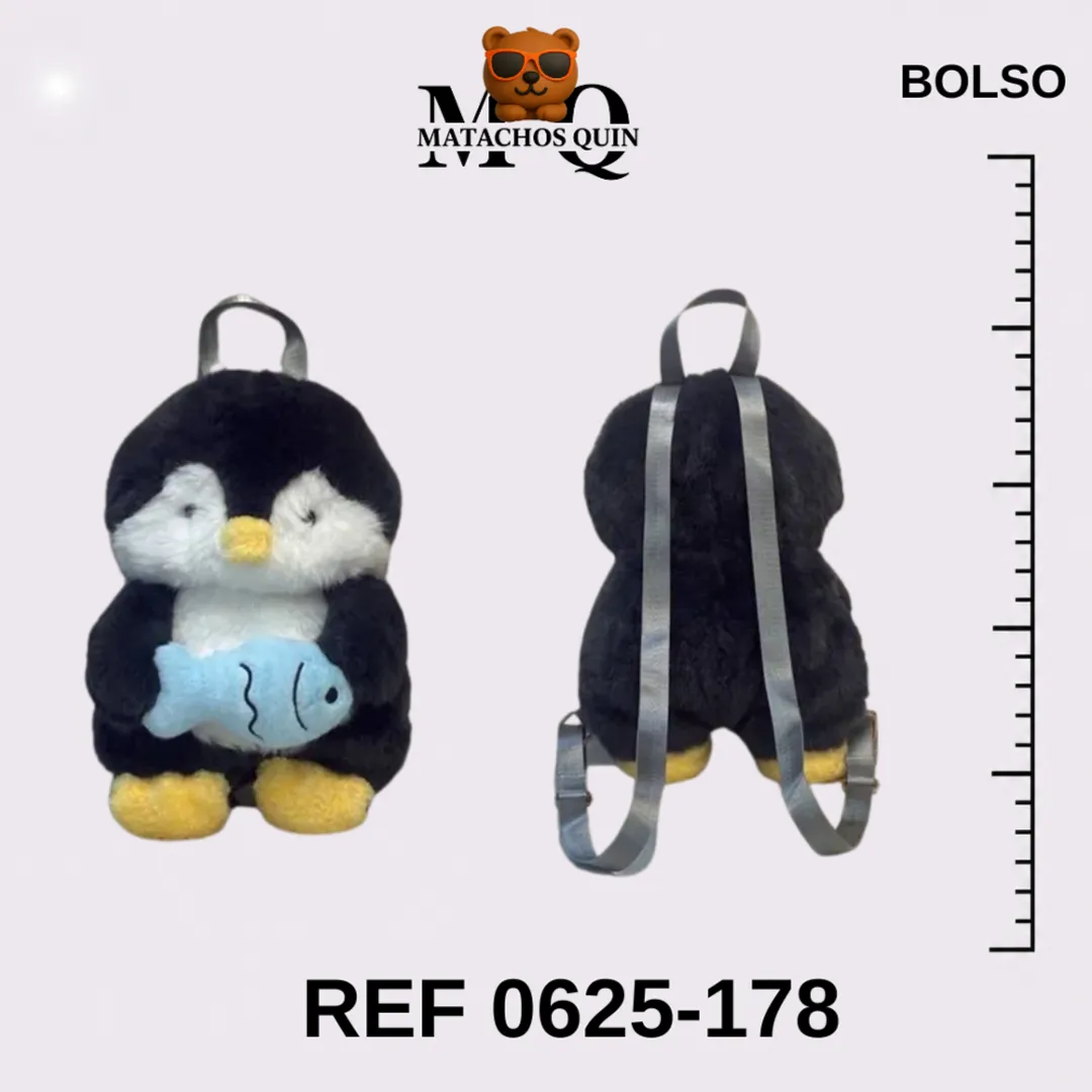 BOLSO DE PINGUINO CON PEZ
