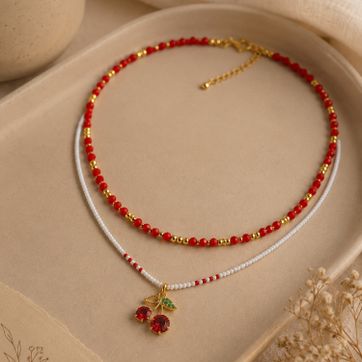 Collar Tejido Mostacilla - imagen 1
