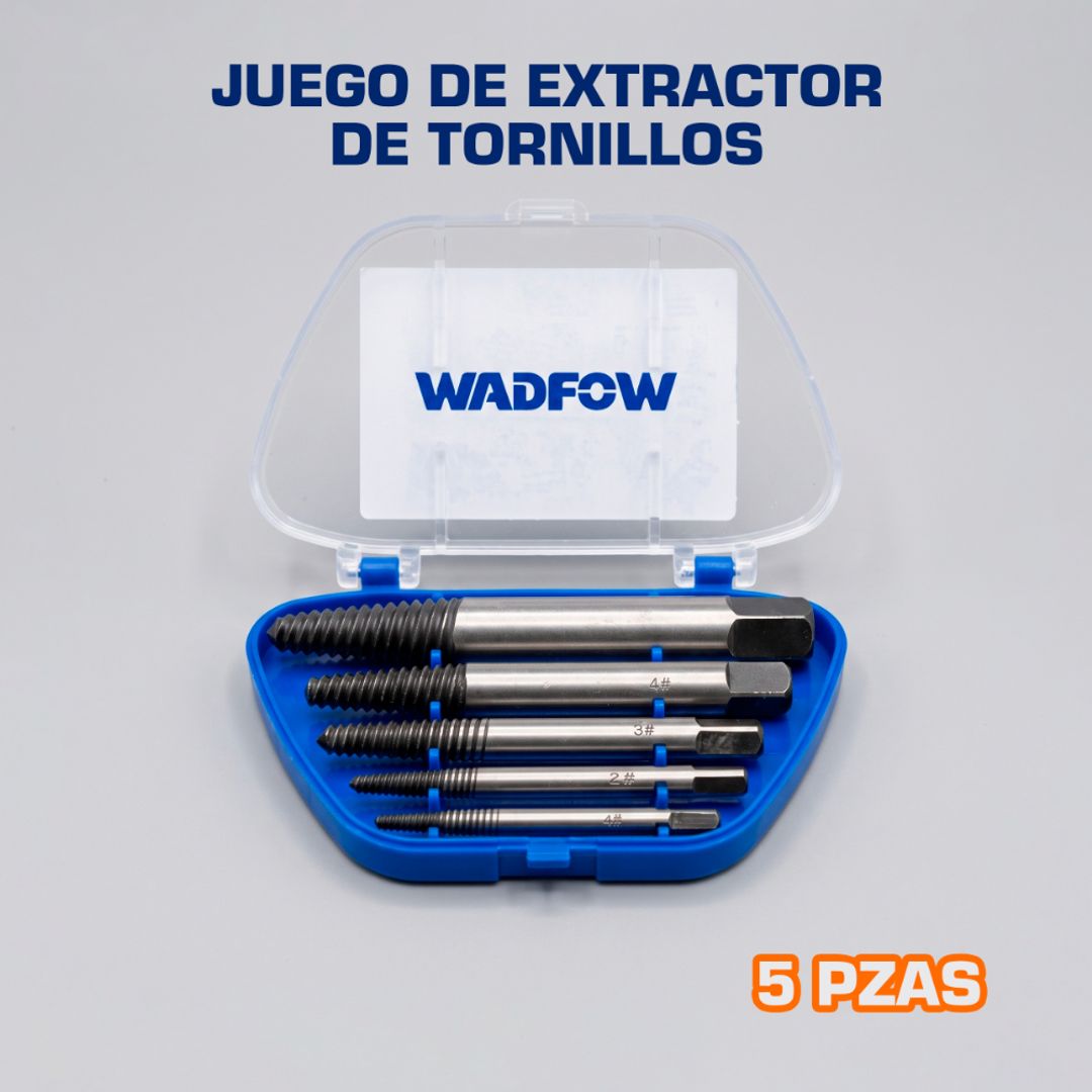 JUEGO DE EXTRACTOR DE TORNILLOS 5 PIEZAS 