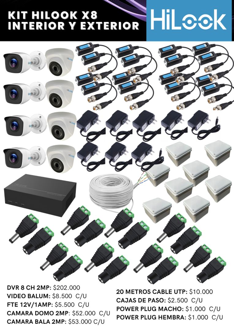KIT HILOOK X8 INTERIOR Y EXTERIOR