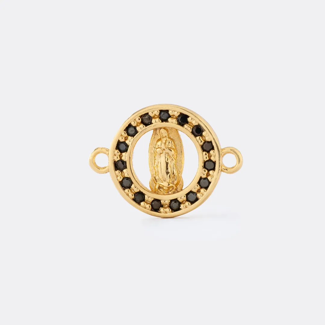 H Guadalupe Con Circonias NEGRAS
