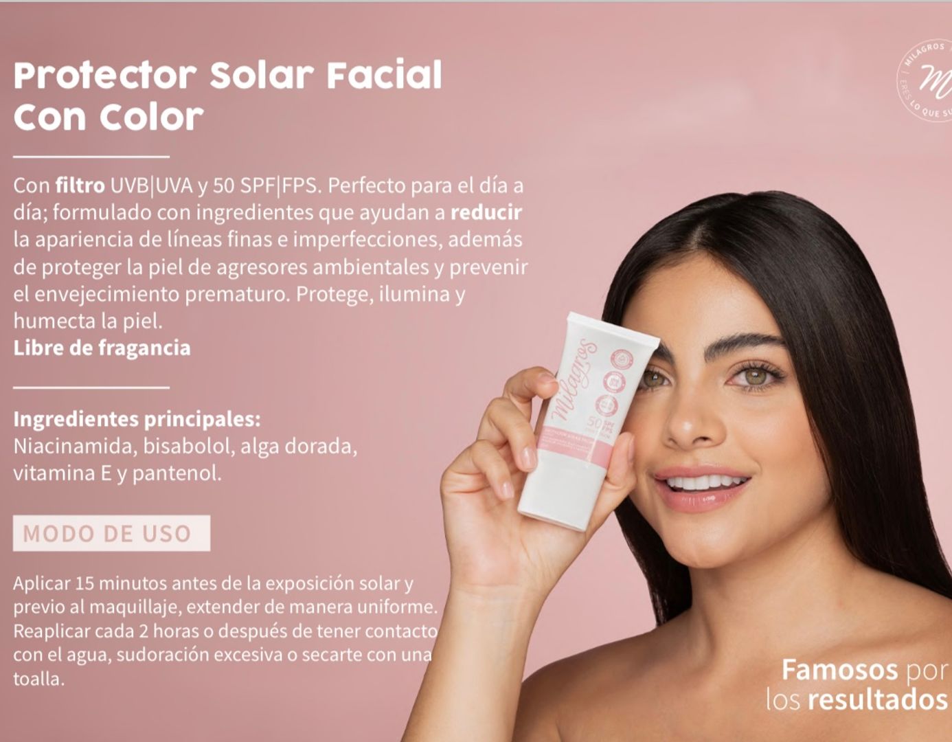 PROTECTOR SOLAR CON COLOR