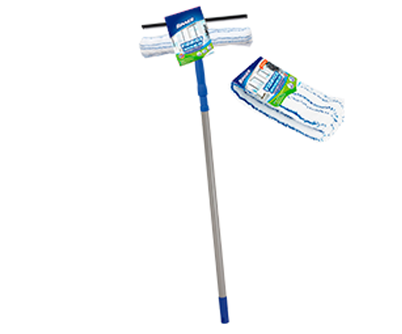 LIMPIAVIDRIOS 2 EN 1 BINNER CON MANGO EXTENSIBLE 