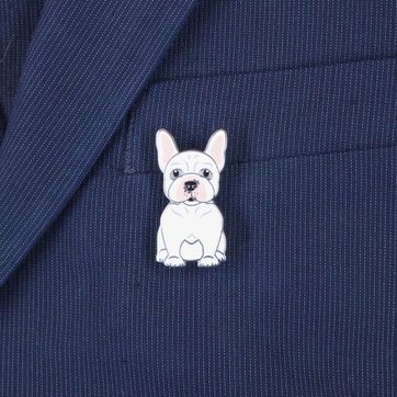 PIN BULLDOS FRANCES BLANCO - imagen 3