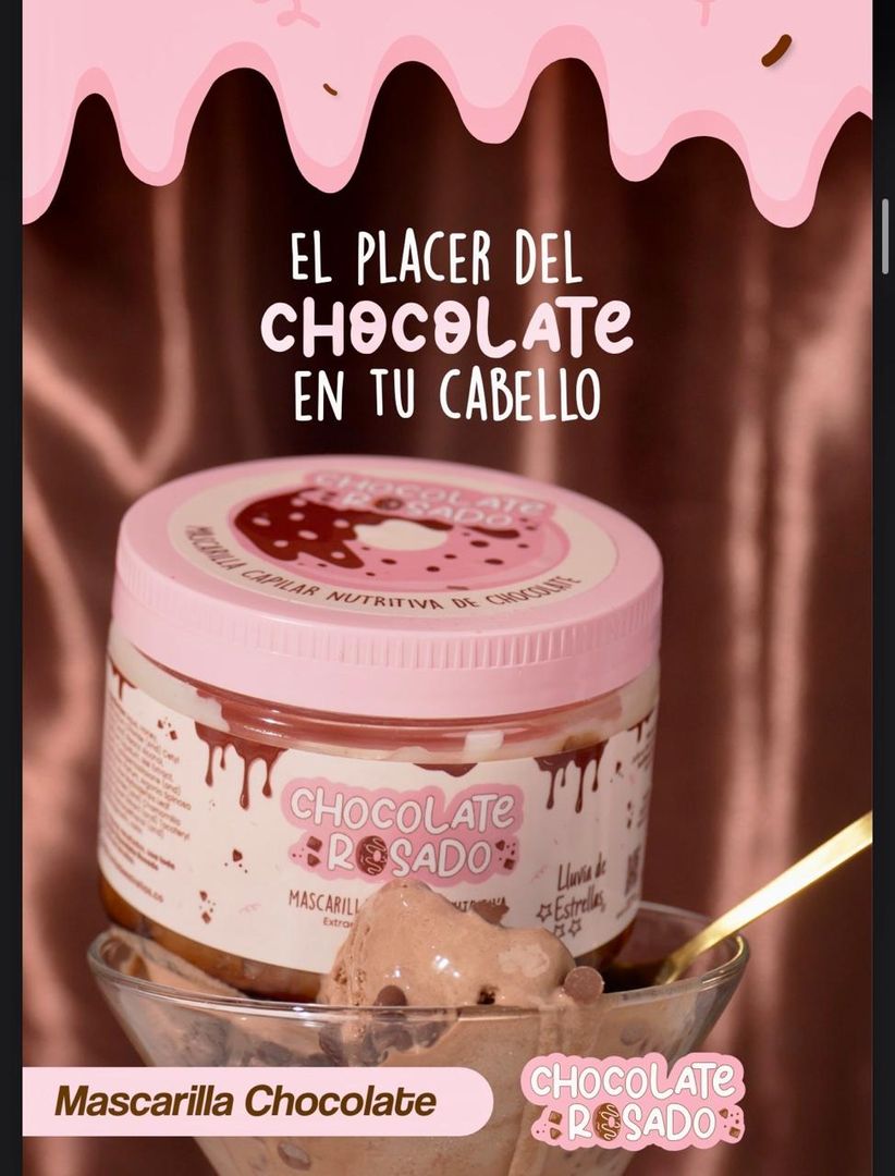 LLUVIA DE ESTRELLAS MASCARILLA CHOCOLATE ROSADO