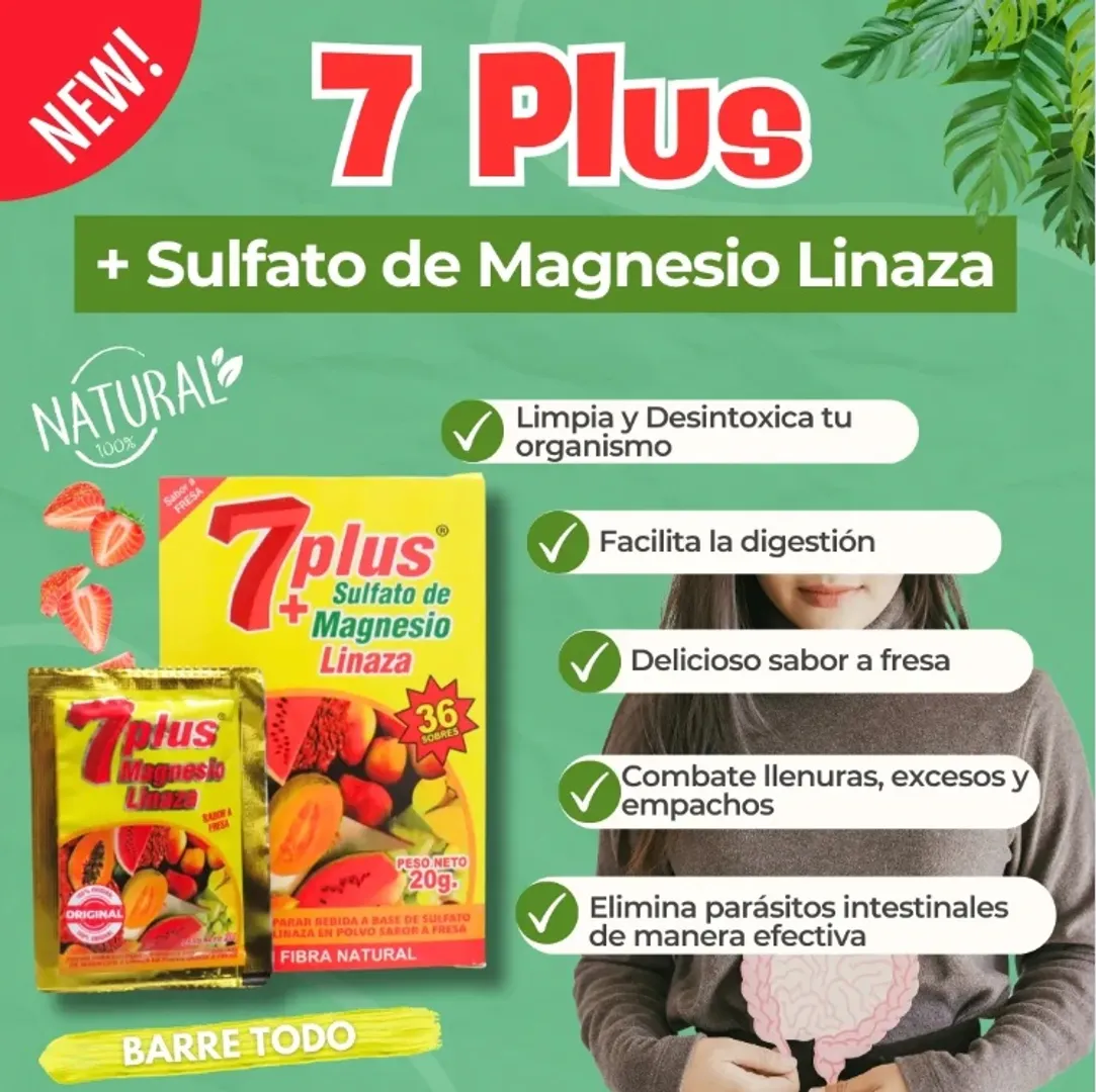 1 SOBRE-7 PLUS + SULFATO DE MAGNESIO LINAZA