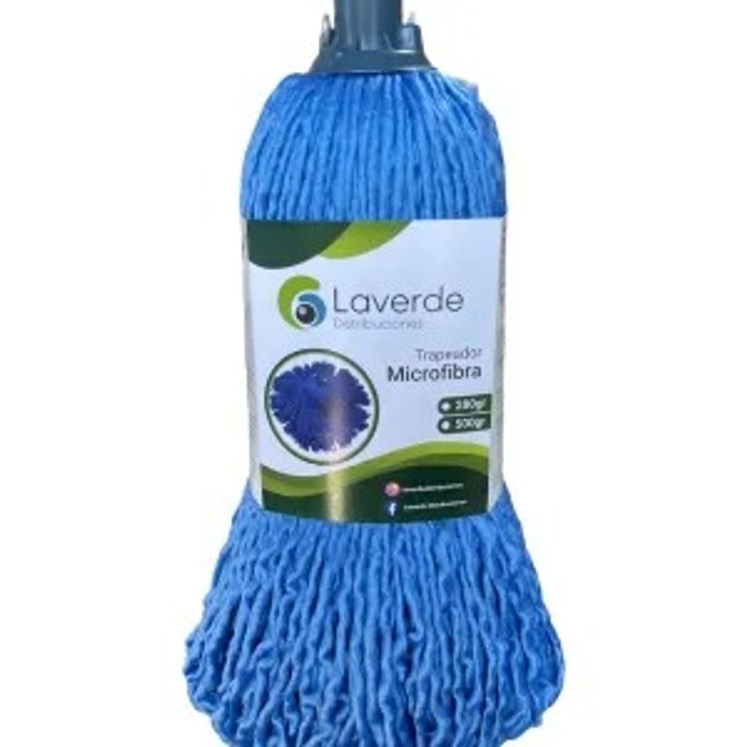 TRAPERO MICROFIBRA AZUL 280  GR SIN PALO