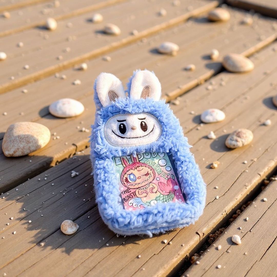 Portacarnet peluche labubu 