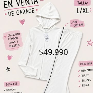 Imagen del producto Conjunto sudadera mujer talla L/XL