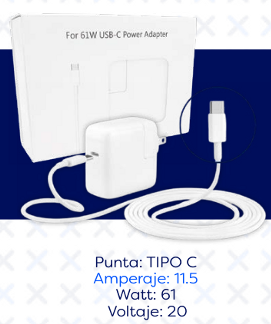 CARGADOR MAKBOOK TIPO C
