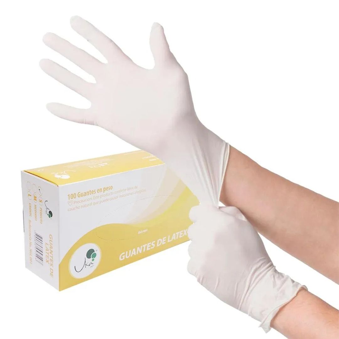    K. GUANTE DE LATEX TALLA L - CJ X 50 PARES 