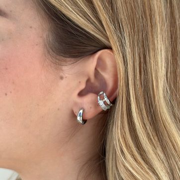 Earcuff doble circonias  - imagen 1