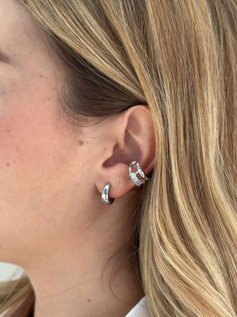 Earcuff doble circonias 