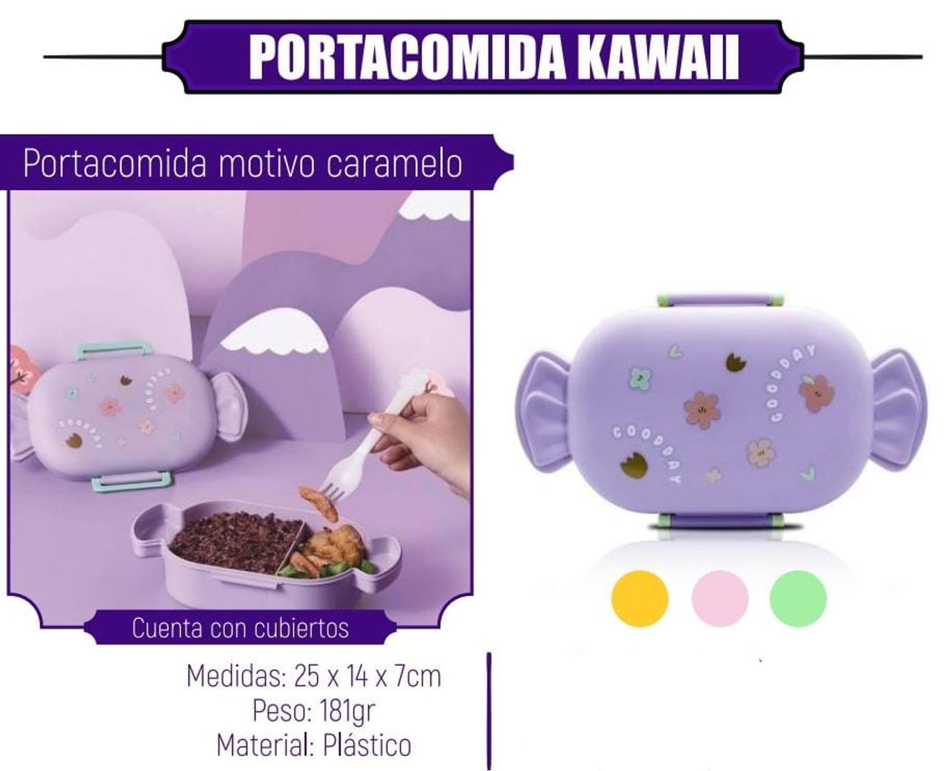 PORTA COMIDA CARAMELO 