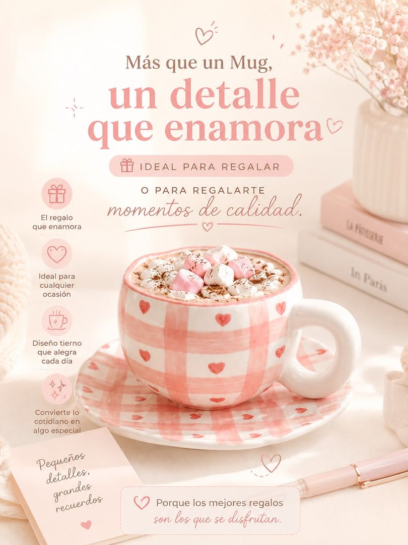 Mug plato cuadritos 