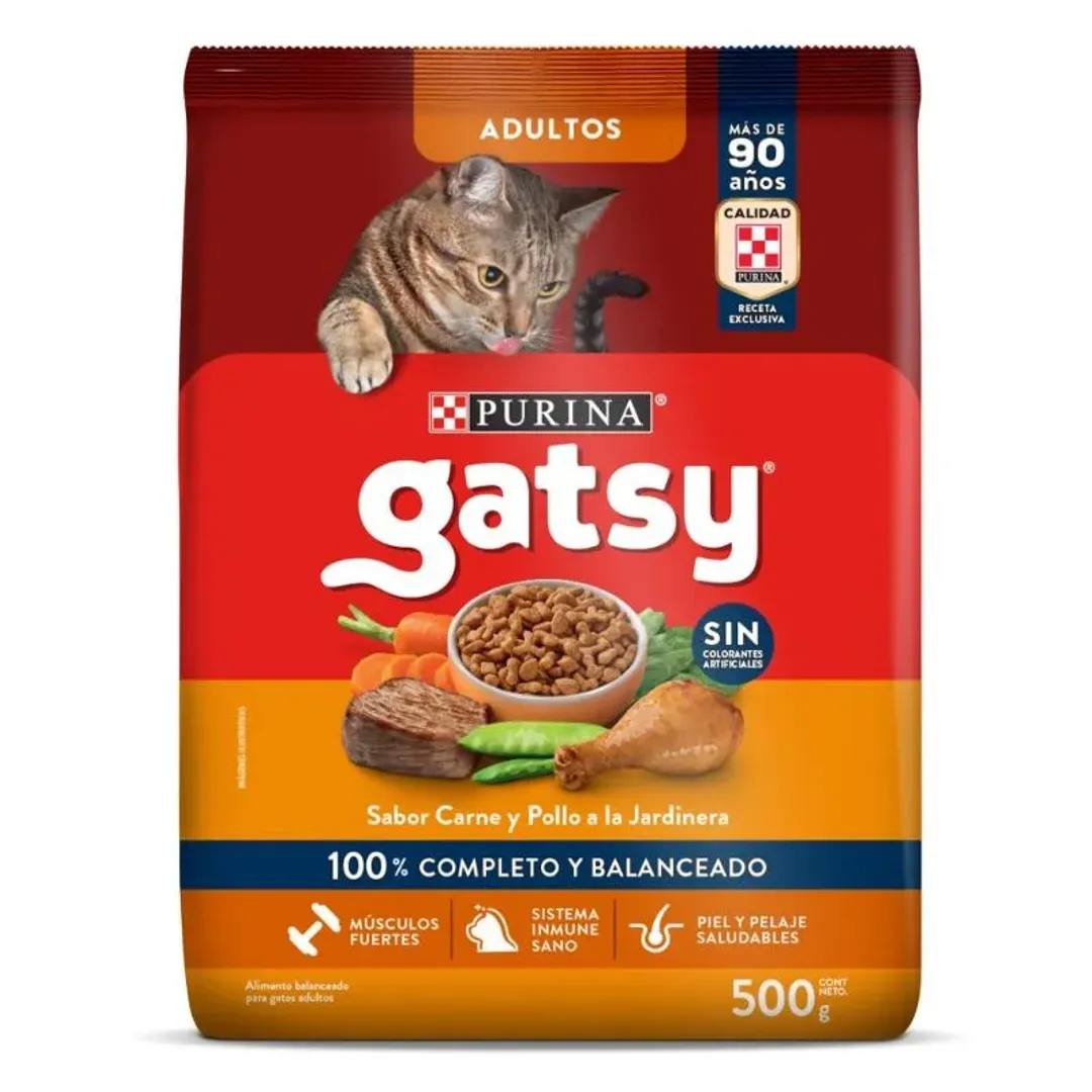 GATSY CARNE POLLO*500G
