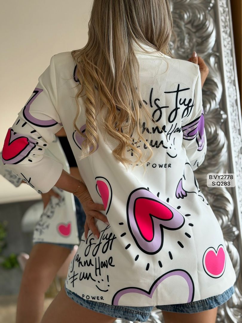 BLAZER CORAZONES VY2778