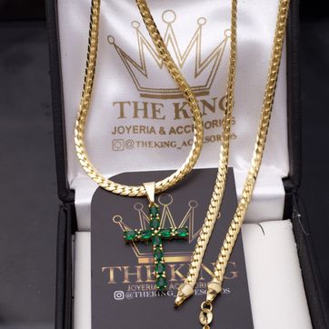 Imagen del producto Cadena serpiente más dije 