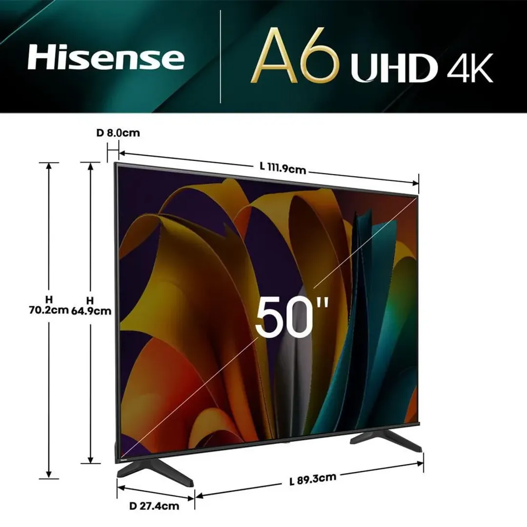 LED HISENSE 50" SMART 4K CONTROL