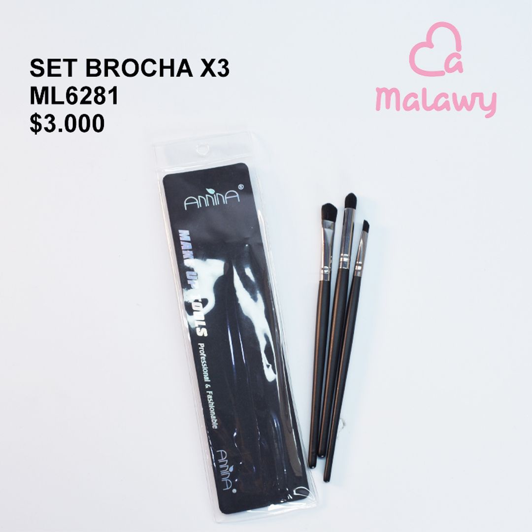 SET BROCHA X 3