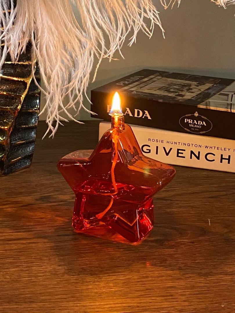 Velas de Cristal Ambar