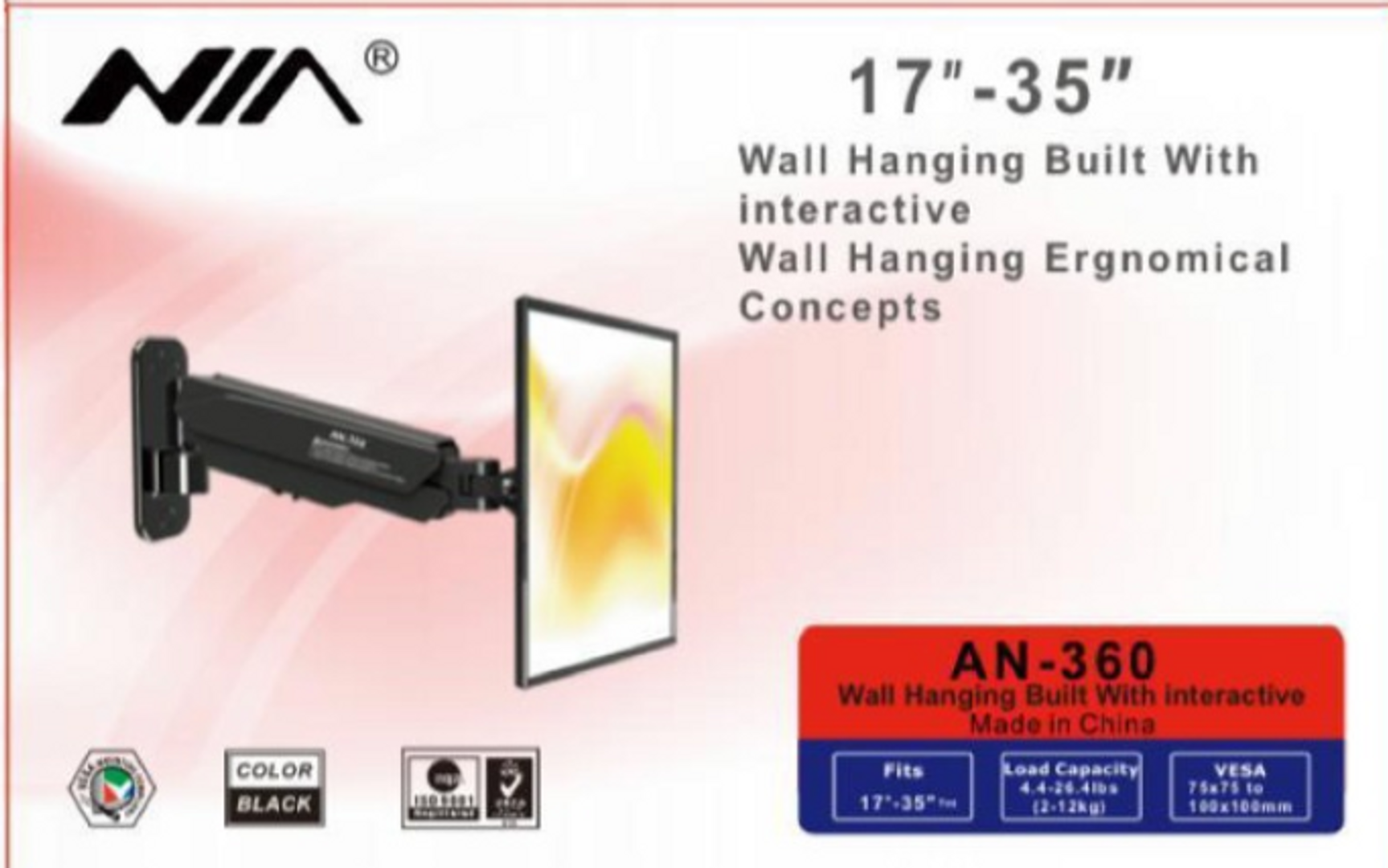 BASE MONITOR 17 A 35 AN-360 PARA PARED