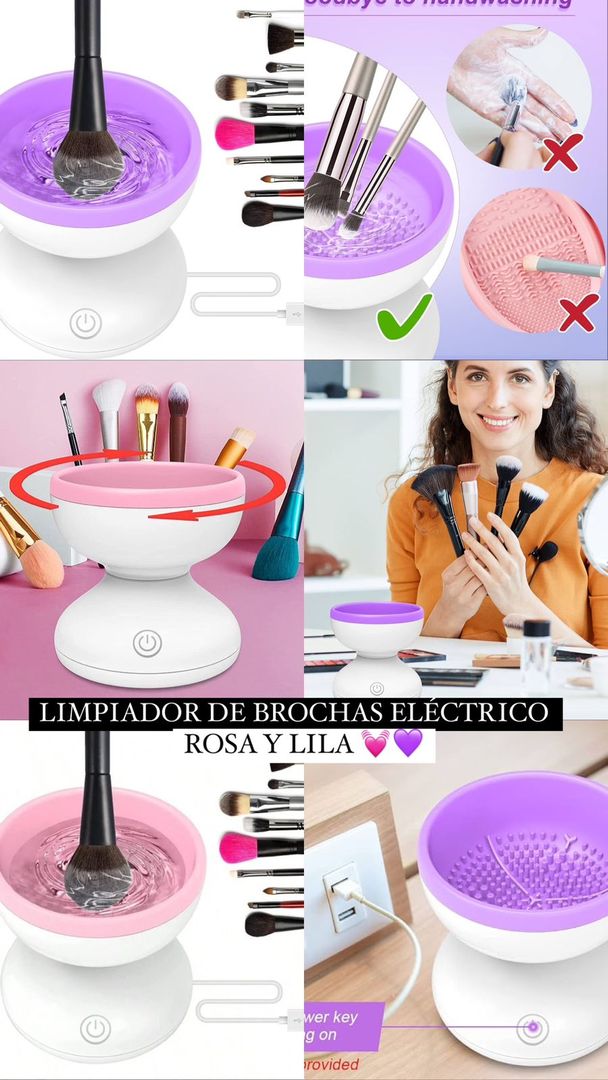 LIMPIADOR DE BROCHAS DE MAQUILLAJE ELECTRICO