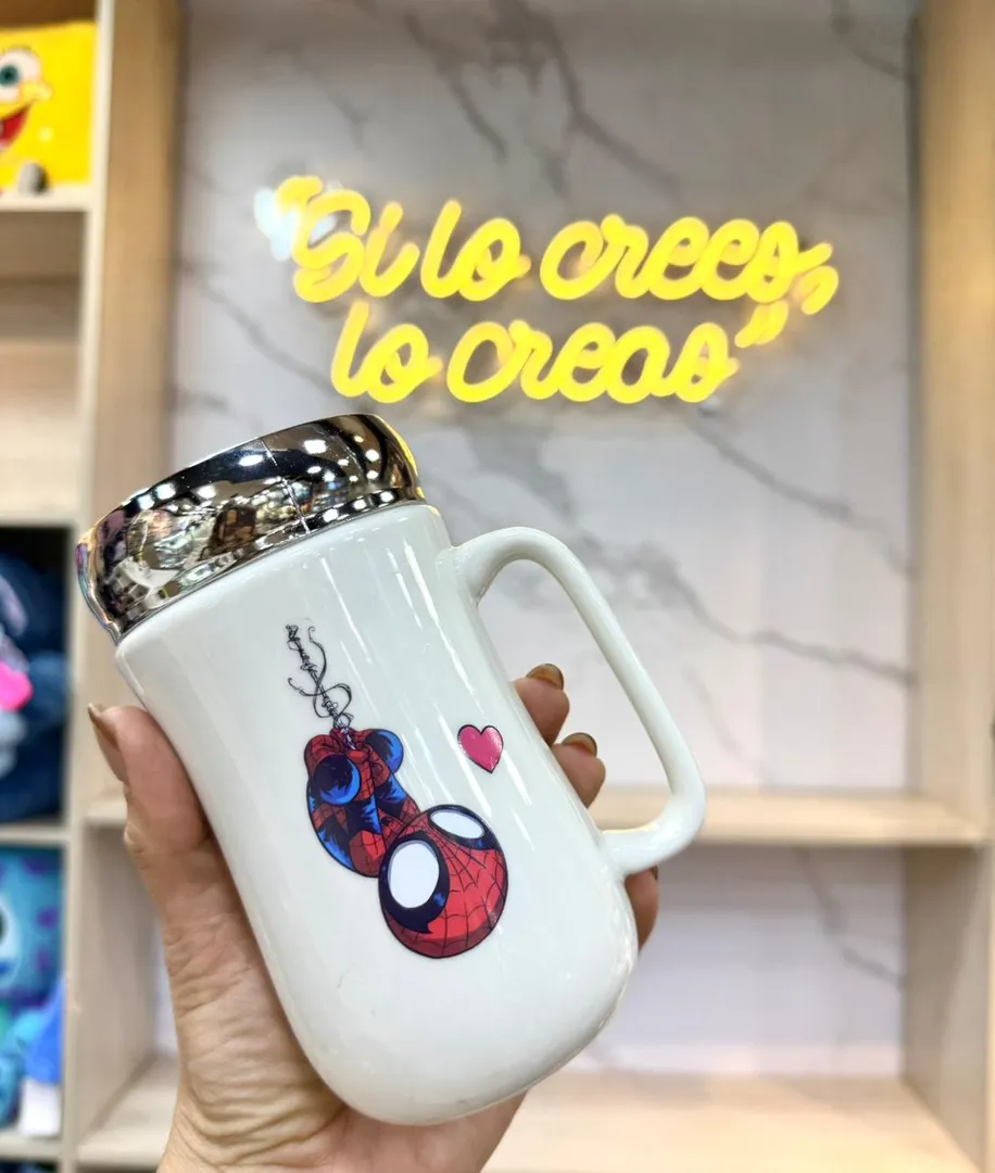 MUG TAPA ESPEJO SPIDERMAN V3 