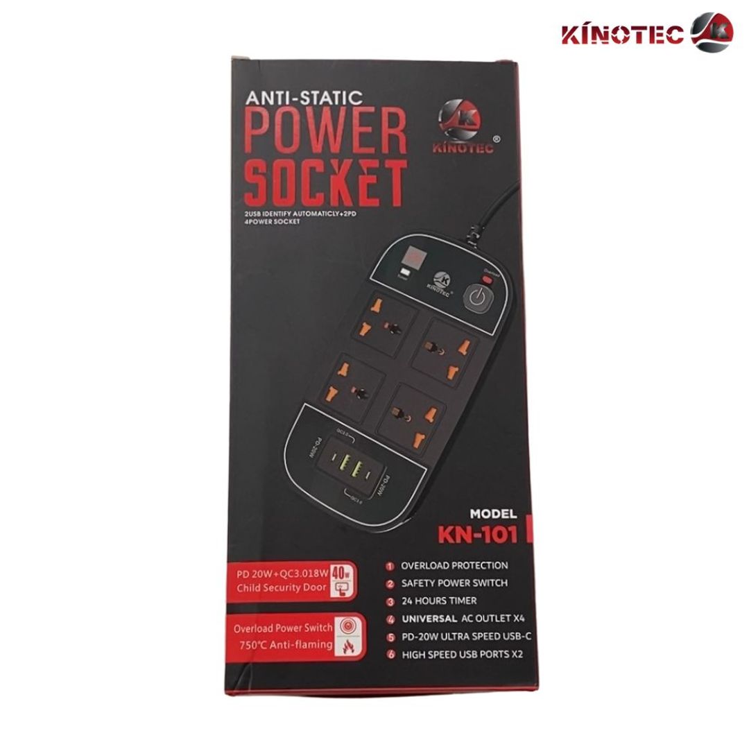 Cargador Multitoma Kinotec KN-101 3,500W