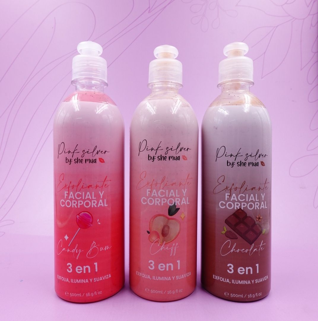 EXFOLIANTE 3 EN 1 500ML PINK SILVER