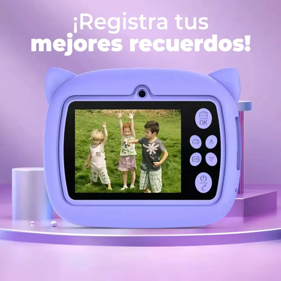 CAMARA DIGITAL INSTANTANEA MINI IMPRESORA TERMICA INFANTIL