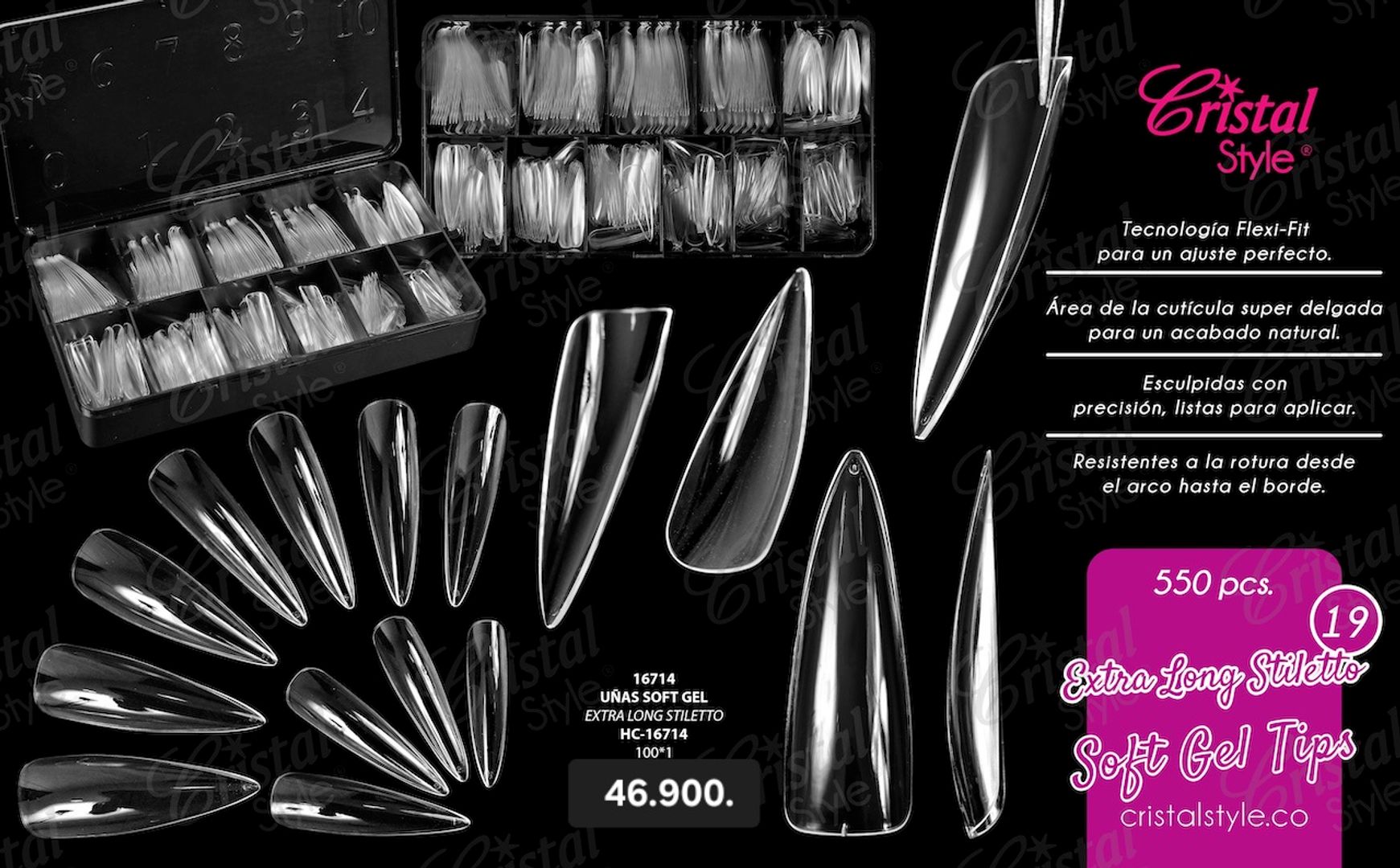 Uñas Soft Extra Long Stiletto