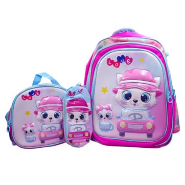 Imagen del producto BOLSO ESCOLAR TRIO NIÑA BYC-9029