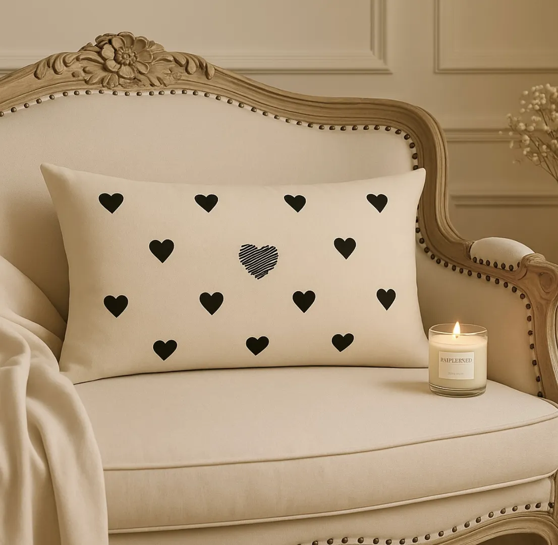 Almohadón Black Heart 