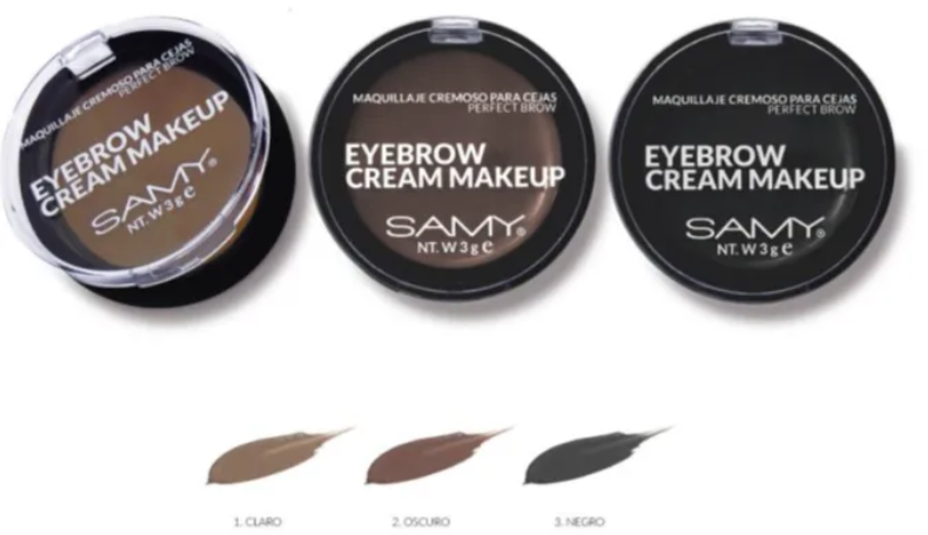 Maquillaje cremoso para cejas perfect brow Samy