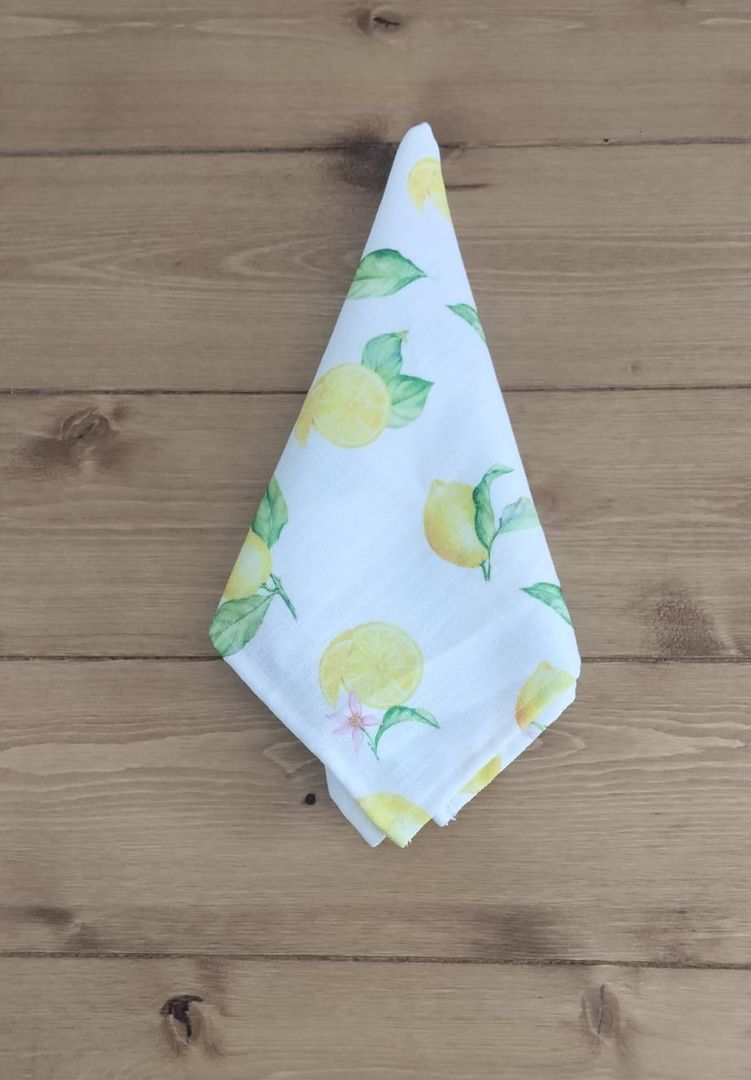 SERVILLETAS DE LINO - LIMONES