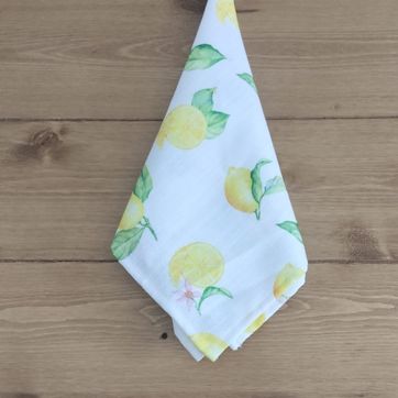 SERVILLETAS DE LINO - LIMONES - imagen 1