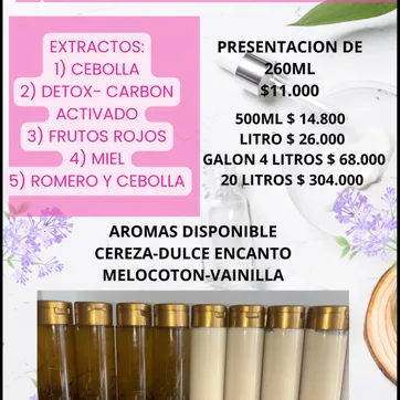 SHAMPOO 100% SIN SAL SIN PARABENOS - imagen 1