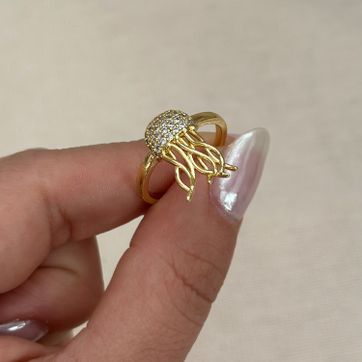 Imagen del producto Anillo medusa circonias 