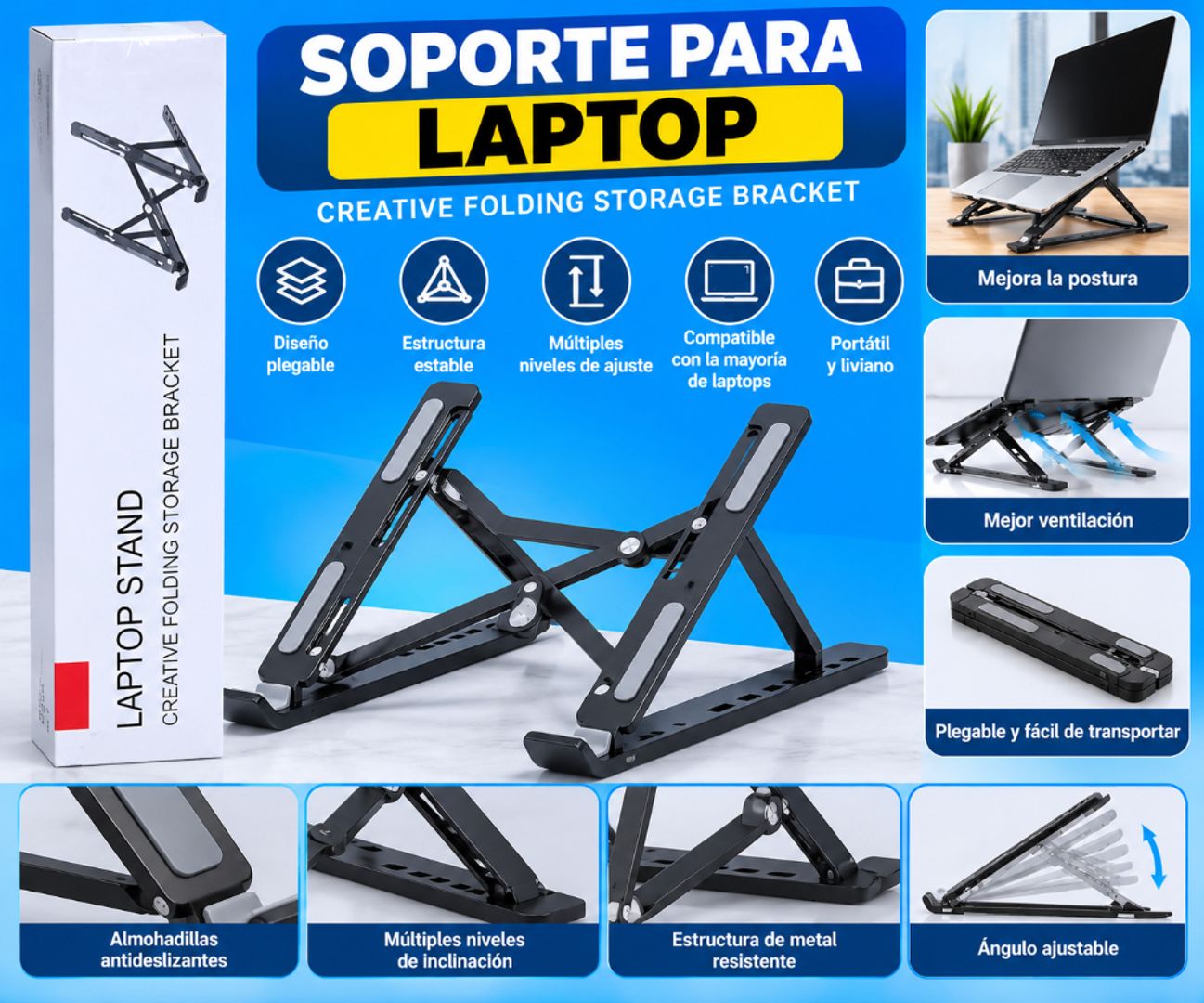  Soporte plegable para Laptop