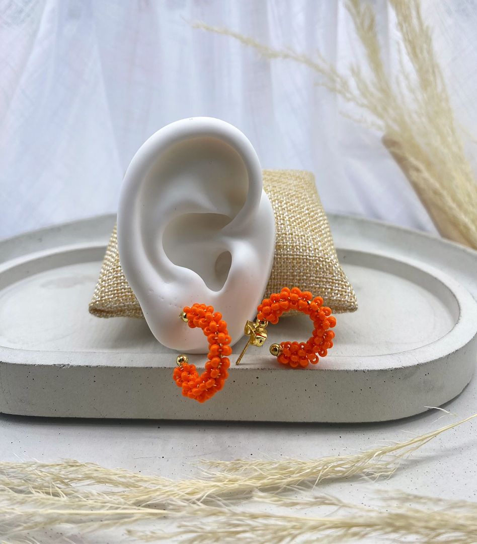 Topo candonga artesanal, naranja pequeño, covergold 